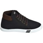 Men's Black Colour Canvas Canvas Shoes