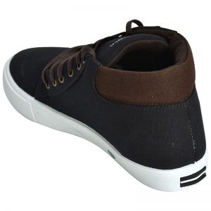 Men's Black Colour Canvas Canvas Shoes