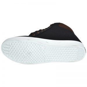 Men's Black Colour Canvas Canvas Shoes