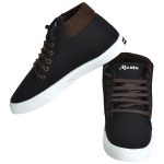 Men's Black Colour Canvas Canvas Shoes