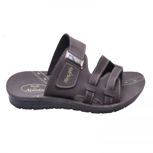 Men's Grey Colour Synthetic Leather Sandals