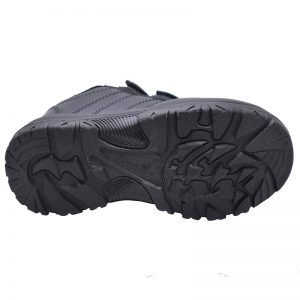 Kid's Black Colour Artificial Leather School Shoes