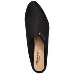 Women's Black Colour Synthetic Leather Jelly Shoes