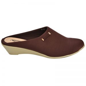 Women's Brown Colour Synthetic Leather Jelly Shoes