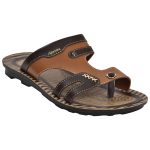 Men's Brown Colour Synthetic Leather Sandals