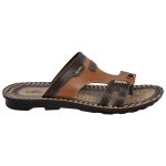 Men's Brown Colour Synthetic Leather Sandals