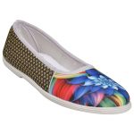 Women's Multicolour Colour Synthetic Leather Ballerines