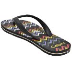 Women's Black Colour Rubber Sandals