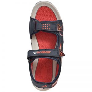 Men's Red Colour Synthetic & Mesh Sandals