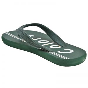 Men's Green Colour Rubber Sandals