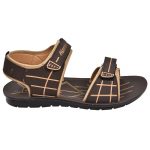Men's Brown Colour Synthetic Leather Sandals