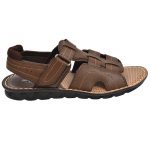 Men's Brown Colour Synthetic Leather Sandals