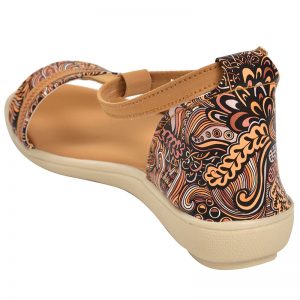 Kid's Tan Colour Synthetic Leather Jelly Shoes