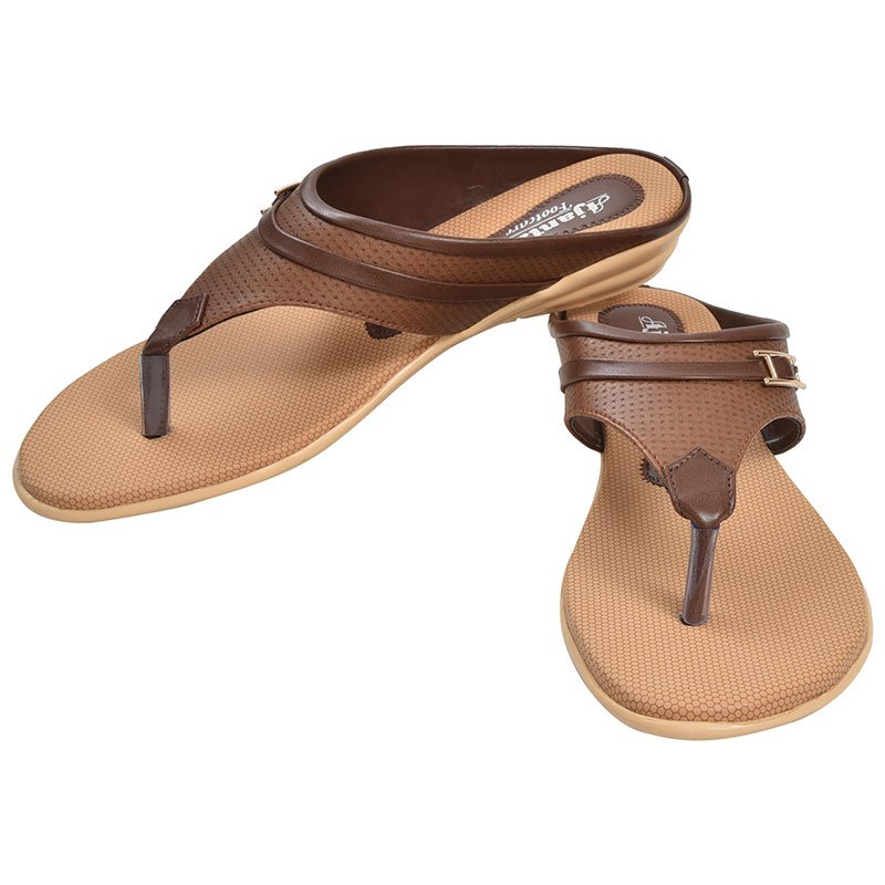 Buy Bella Toes Womens Synthetic Leather Casual Stylish Fancy Flat sandals -  (Tan, Numeic_3) at Amazon.in