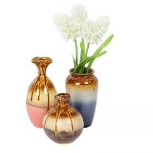 Ceramic Flower Vases - Set of 3