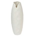 Elegant White Ceramic Flower Vase