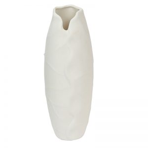 Elegant White Ceramic Flower Vase