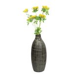 Black & White Ceramic Vase for Home Office