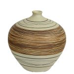Brown & Beige Ceramic Table Vase