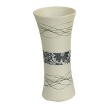 White & Blue Ceramic Vase for Modern Interior