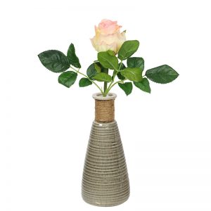 Jute Knotted Handcrafted Ceramic Vase-Brown