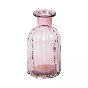 Unique Retro Design Pink Transparent Vase