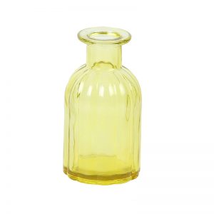 Unique Retro Design Yellow Transparent Vase