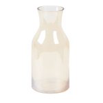 Contemporary Transparent Glass Vase in Brown