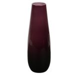 Dual Shaded Wine Colour Handcrafted Crystal Glass Table Vase