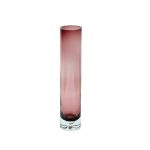 Wine Colored Cylindrical Vase