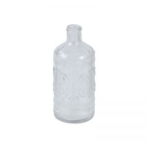 Solid Crystal Glass Bottle Shaped Transparent Vase
