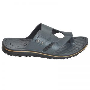 Men's Black Colour Rubber Sandals