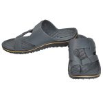 Men's Black Colour Rubber Sandals