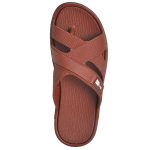 Men's Brown Colour Rubber Sandals