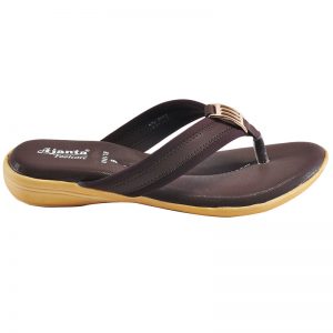 Women's Brown Colour Synthetic Leather Sandals