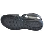 Men's Black Colour Synthetic Leather Sandals