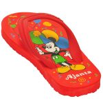 Kid's Red Colour EVA Flip Flops