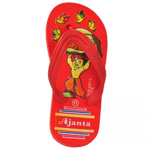 Kid's Red Colour EVA Flip Flops