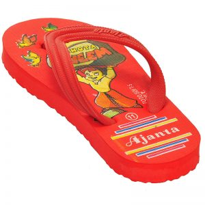 Kid's Red Colour EVA Flip Flops