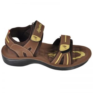 Kid's Brown Colour PU Sandals