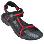 Men's Black Colour PU Sandals