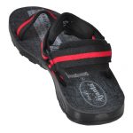 Men's Black Colour PU Sandals