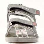 Kid's Grey Colour Synthetic Leather Sandals