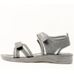 Kid's Grey Colour Synthetic Leather Sandals