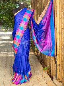 New Arrival Printed Blue Colour Zarna Silk Saree