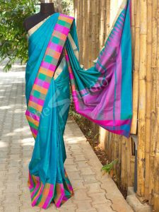 New Arrival Printed Sky Blue Colour Zarna Silk Saree