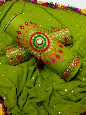 Light Green Cotton Regular Wear Payal Work Salwar Suit