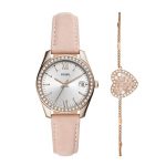 Fossil Analog Multi-Colour Dial Women'S Watch-Es4607 Set