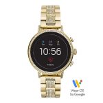 Fossil Q Venture Hr Digital Gold Dial Women'S Watch-Ftw6012