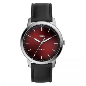 Fossil The Minimalist 3H Analog Red Dial Men'S Watch-Fs5493